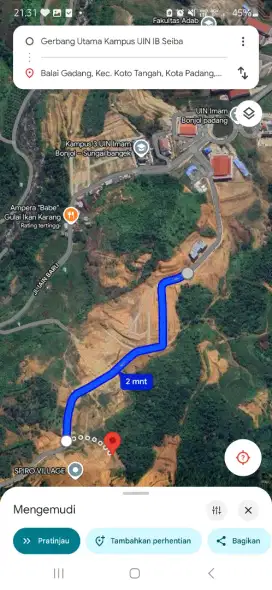 Tanah Sekitar Gerbang Kampus UIN