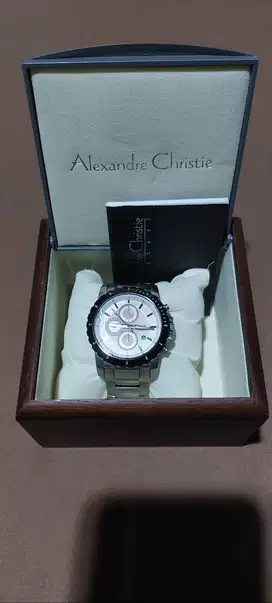 Jam Tangan Pria merk Alexandre Christie Original 6141 Stainless