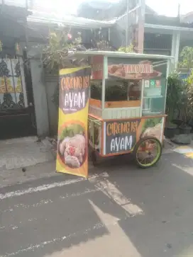 Gerobak usaha makanan