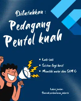Penjual keliling cilok
