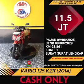 PAJAK PANJANG !! Vario 125 KZR 2014