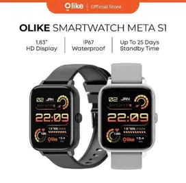 Smartwatch olike meta s1 black and silver