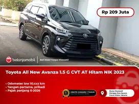 [ LOW KM ] Toyota All New Avanza 1.5 G CVT AT Hitam 2023