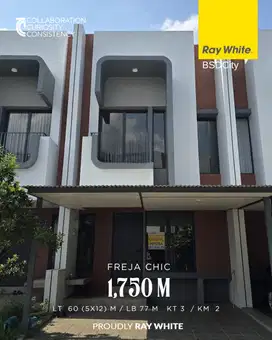 Rumah compact dengan Full Furnished di FREJA CHIC BSD CITY
