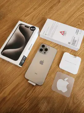 Iphone 15 Pro 128Gb resmi  fullset oryginal ada notif pergantian lcd