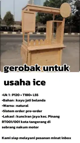 Gerobak usaha ice