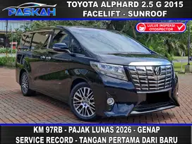 PAJAK=JUNi-2026 GENAP Km=97k record a2000 Toyota Alphard G atpm 2015