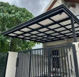 Kanopi rangka holo atap alderon