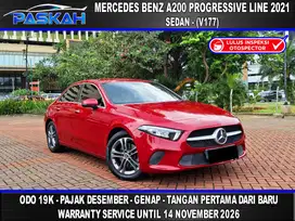 Odo=19k Bunga=4,5% Genap Mercedes benz A200 Progressive Line 2021 V177
