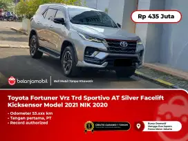Toyota Fortuner Vrz Trd Sportivo AT Facelift Kicksensor 2020/2021