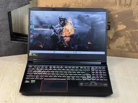 Acer Nitro 5 Ryzen 7-4800H GTX 1650Ti RAM 8 SSD 512 GB Fullset Mulus