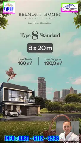 RUMAH TAJIR MODERN BELMONT HOME MADIUM GOLF LIPPO VILLAGE