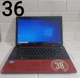Toshiba Slim C40 Core i3 - 2348M Ram 4GB Hdd 500GB 14 Baterai 2 jam