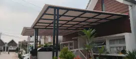 Kanopi besi holo