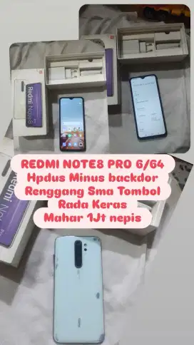 REDMI NOTE 8PRO 6/64 Hp dus