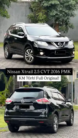Nissan Xtrail 2.5 T32 CVT 2016 (L) Hitam 70 rb Tgn 1 dr Baru