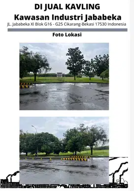 Dijual Kavling Jababeka 1 belakang pt samsung luas 3,1ha