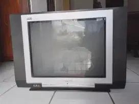 Tv Polytron Minimax 21 inch layar datar kondisi mati/rusak