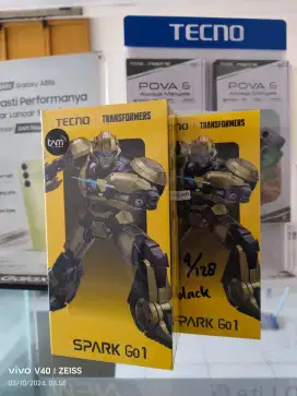 Tecno Spark GO 1 4GB+4GB/128GB ,Baru,Segel Box,Garansi Resmi,Original