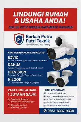 Cctv keamanan lingungan kerja atau rumah