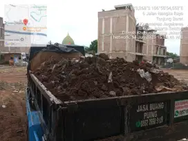 Jasa buang puing dan sampah proyek