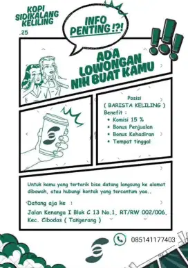 Dibutuhkan 4 orang