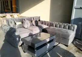 Sofa L putus abu