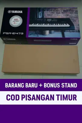 Keyboard Yamaha PSR-E473 Baru Segel + Bonus Stand