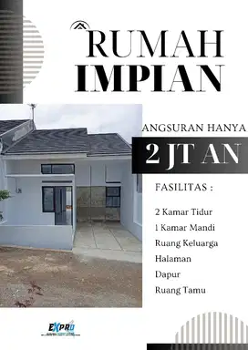 rumah impian keluarga baru promo murah tanpa DP