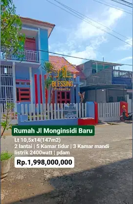 Rumah jl monginsidi baru
