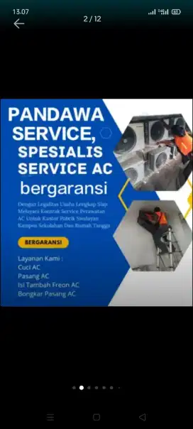 jasa servis ac kulkas mesin cuci kompa air dll