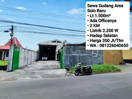 Sewa Gudang Ada Office Area Cemani, Dekat Tipes, Solo Baru, Gentan