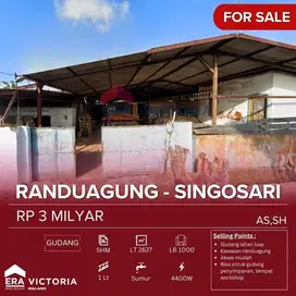 Gudang Lokasi Strategis Poros Jalan Raya Akses Kendaraan Besar