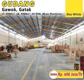 Gudang Disewakan Zona Industri Gatak Sukoharjo,  Siap Pakai