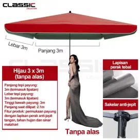 Payung Tenda Jualan 300cm