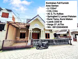 Sewa Rumah Full Furnish Area Gentan, Dekat Luwes, Laweyan, Purwosari