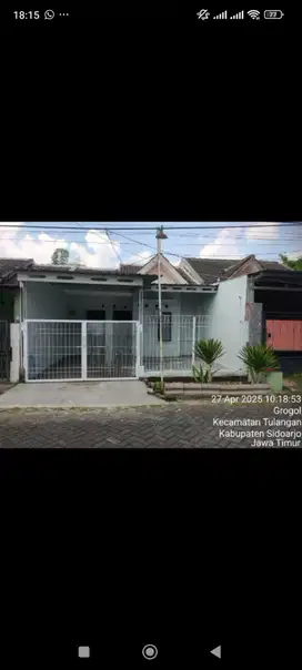 DISEWAKAN RUMAH TULANGAN SIDOARJO