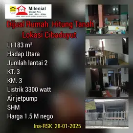 Jual rumah hitung tanah lokasi Cibaduyut
