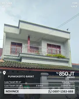Dijual Rumah 3 Lantai Di Purwokerto