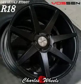 Jual velg mobil vossen r18 5x114,3 civic camry accord mercy dll
