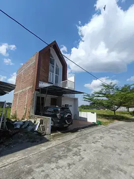 Rumah skandinavian di gatak gawok sukoharjo