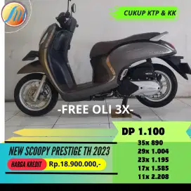 HONDA NEW SCOOPY PRESTIGE TH 2023 FREE KIRIM SEJABODETABEK SIAP PAKAI