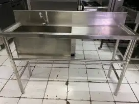 Sink Stainless 304 uk.P.140xL.40xT.85 cm Preloved