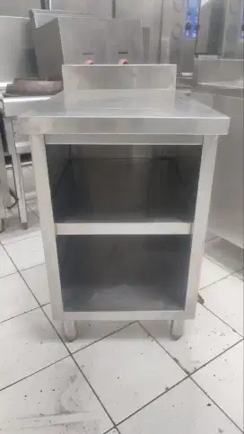 Meja kabinet stainless preloved uk.80x50xT.85 cm