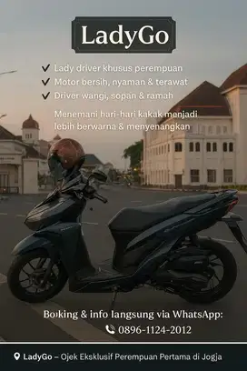 Lady Driver Aman & Nyaman Khusus Perempuan – Area Jogja