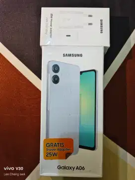 Samsung A06 4/64 free charger 25w