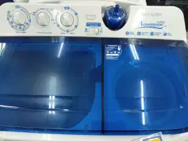 Bisa cicilan Sharp wm Twin Tube 9Kg Cukup bawa KTP ajh