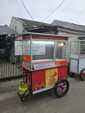 gerobak gorengan/mie ayam/cilok/somay/batagor/sosis/tahu/es buah/DLL