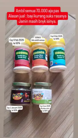 Bumbu mpasi iboonda kaldu ayam teri sapi bumbu soto