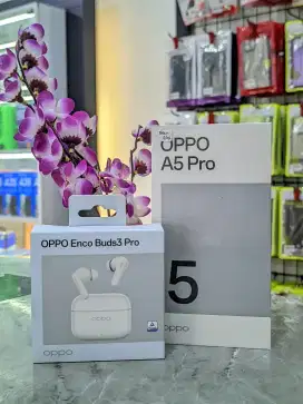 Oppo A5pro ram 8+8/256 free headset bluetooth